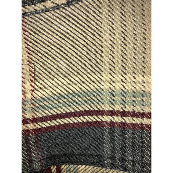 VTG Berne Apparel Heavy Cotton Button Up Flannel Mens M - Picture 11 of 12